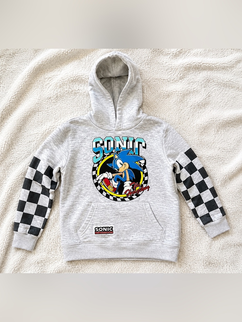 Kids Sonic Gray Hoodie